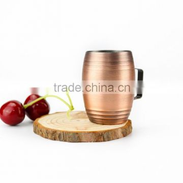 Classic mini stainless steel copper mug,304 food grade mugs