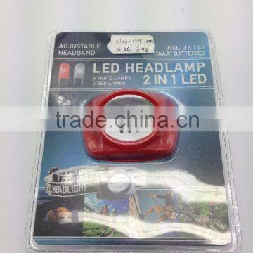 4 + 3 led headlamp