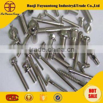 din7047 cross recessed oval head titanium screws titanium screws