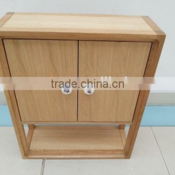 Wall mounted beech wood cabinet