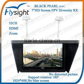 D766 7" LCD 32CH Wireless FPV Monitor Built-in Diversity Receiver 5.8GHz for RC Drone Aircraft