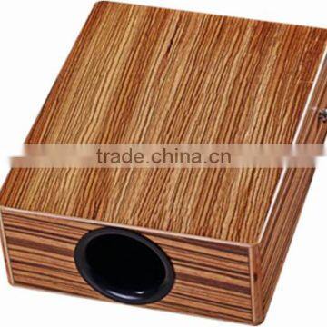 tavel cajon, drum box, zebrawood cajon