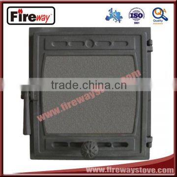 Fireplace door with FIREWAY brand