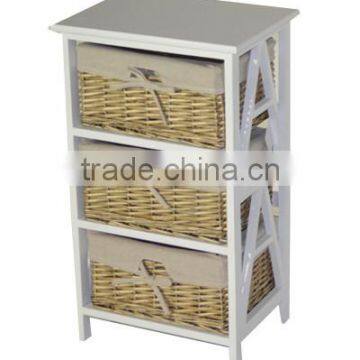 modern wooden furniture with willow basket ; 2016new style;factory outlets.