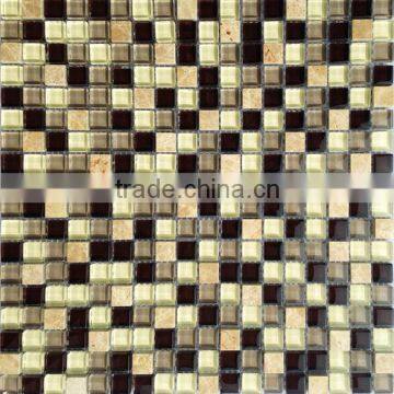 Wholesale glass mosaic tile marble mosaic