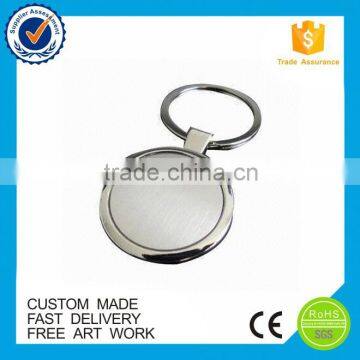 Custom Round Enamel Flower Metal Keychain photo-3