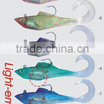 swimbait imbeded lead soft shad flash