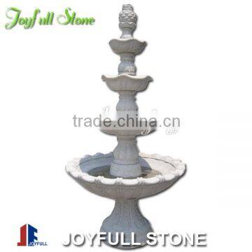 Stone Pedestal Fountain, 4 tiers granite fountain