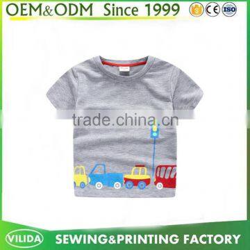 New 2016 Girls Boys Korea Style T Shirt With Printed Logo New Kids Cotton t Shirt Guangzhou photo-4