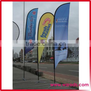 Cheap 3m Height Double Side Printing Teardrop Banners