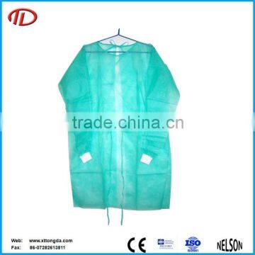 Nonwoven medical pvc surgical disposable isolation smock gown