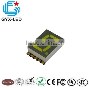 0.39 inch white emitting color single digit 7-segment SMD display