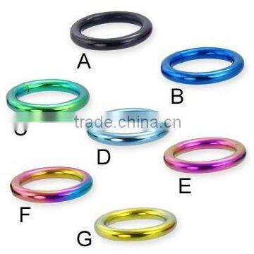 Titanium Anodized Segment Ring Body Piercing Jewelry
