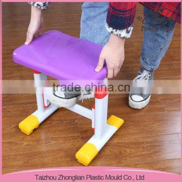 China made school adjustable steel leg colorful kids plastic stools