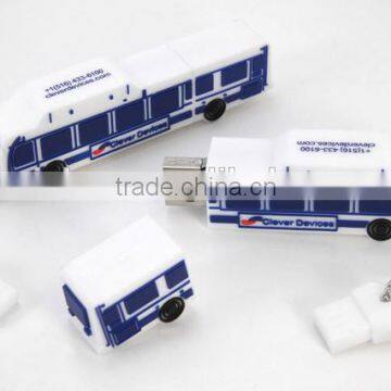 Free custom logo school bus usb flash drive, cheap gift 32gb usb flash drive, best wholesale price usb flash drive