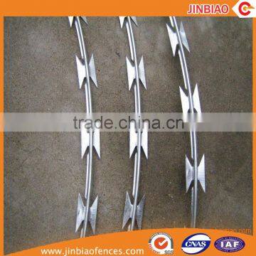 low price stainless steel blade barbed wire