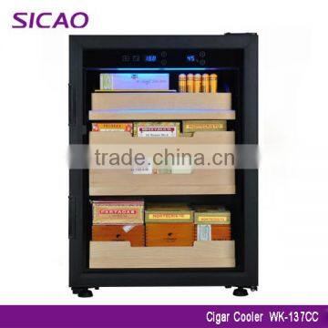 Newest model high quality 110v/22ov black color cigar cabinets cigar humidifier