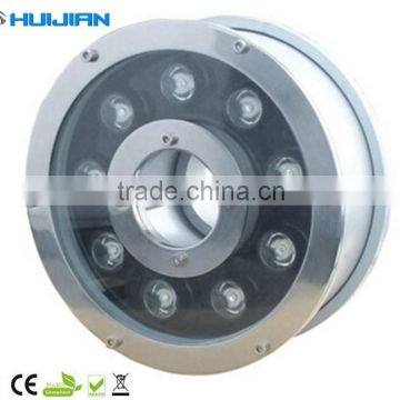 12W Led Underwater Fountain Light With Stainless Steel Housing IP68 photo-3