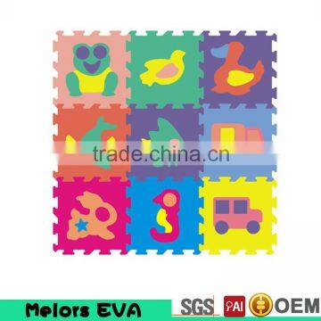 Melors kids foam Animal Eco Soft Foam Tile Interlocking Kids Play Puzzle EVA Floor Mats