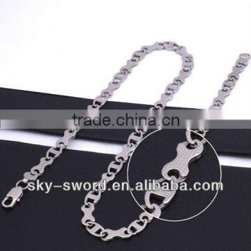 Wholesale stainless steel bike chain nacklace (QN10048)