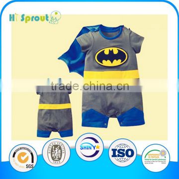 Boy's bat man baby romper