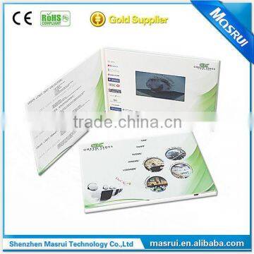 2014 Fashion Red Ring Box with 1.8 Inch LCD Screen Video Card Inside/Video Brochure