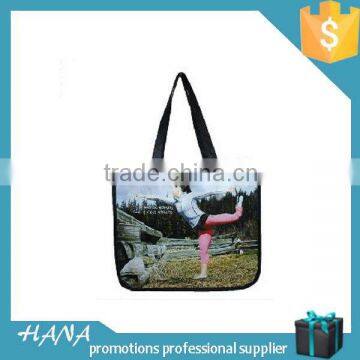 Low price manufacture black non woven tote bag