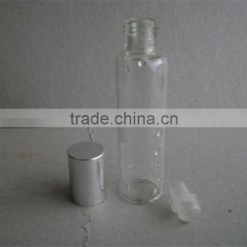 Cosmetic packaging 10ml roll on glass bottle