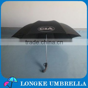 High quality attractive design two foliding gun umbrella for man