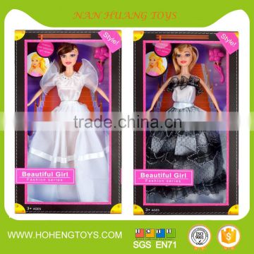 Toy wedding dress girl 11.5" wedding dress doll