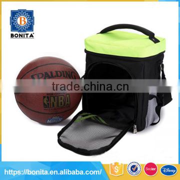 Green durable Nylon waterproof customized basketball backpacks