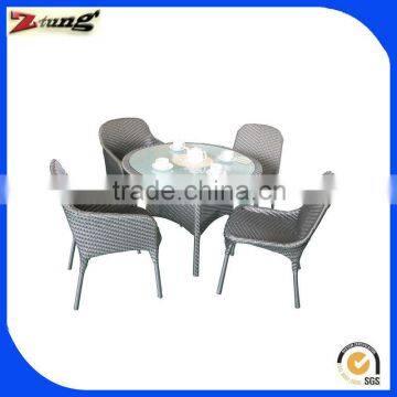 ZT-1099CT rattan garden patio furniture with 4chiars and 1 table