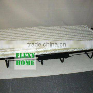 Folding Bed with wire net spring base and closed leg