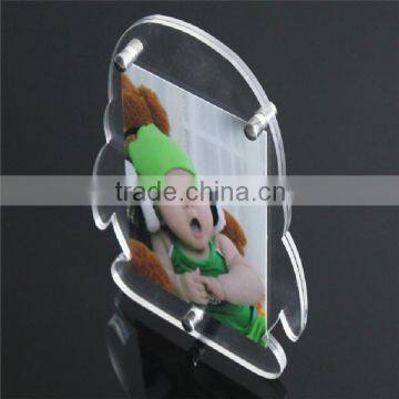 wholesale high quality clear acrylic love picture frame for baby photo