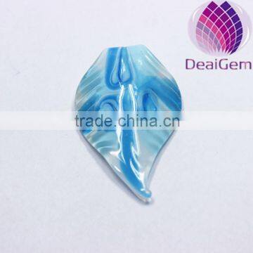 New style blue leaf glass pendant for wholesale