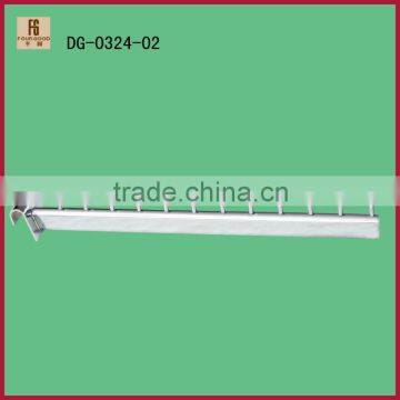 Pedboard Hook for Wall Mount System Aquare Tubing 400 L Chrome