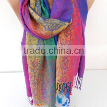 Pashmina Scarf Ombre Rainbow Scarf Spring Fall Winter Scarf photo-5