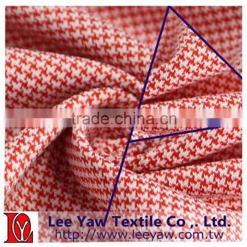 polyester spandex houndstooth jersey fabric