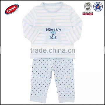 2016 New Arrival 100% Cotton Toddlers Pajamas Set Kids Clothes