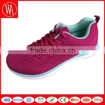 Women red lace up casual shoes