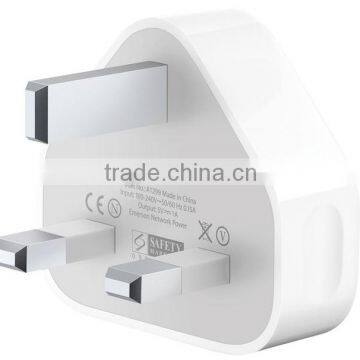 USB uk 3 pin plug for iphone ipad