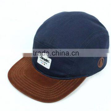 Hip Hop Style Cap Embroidery Flat Brim Custom 5 Panel Hats Caps