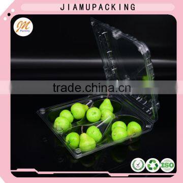 Plastic clear fruit blister box with lid