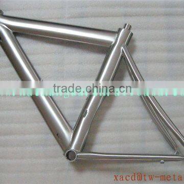 Hot Sale titanium blade bike frame with handing brush finished light weight blade bike frame