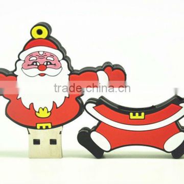 HOT promotional Christmas series PVC usb flash drives for gifts