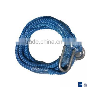 5mm x 6meters UHMWPE synthetic trailer winch rope with stainless steel hook