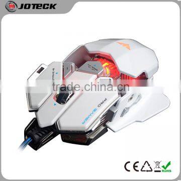 Big size illuminated programmable metal computer mouse for gamer