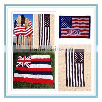 Flag printing customized beach towel