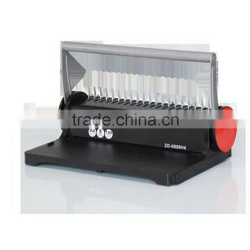 Basic type of comb binder with 21 rectangle and optional 4 round holes