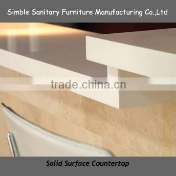 Super White Modified Acrylic Solid Surface Kitchen work top,counter top